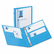 AVE05004 Nonstick Heavy-Duty EZ-Turn Ring View Binder, 1/2" Capacity, Light Blue By AVERY-DENNISON