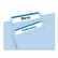 AVE05200 Print or Write File Folder Labels, 11/16 x 3-7/16, White/Dark Blue Bar, 252/Pack By AVERY-DENNISON