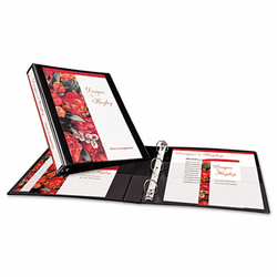 AVE05300 Nonstick Heavy-Duty EZ-Turn Ring View Binder, 1" Capacity, Black By AVERY-DENNISON