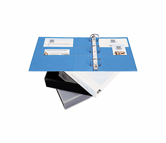 AVE05601 Nonstick Heavy-Duty EZ-Turn Ring View Binder, 3" Capacity, Light Blue By AVERY-DENNISON