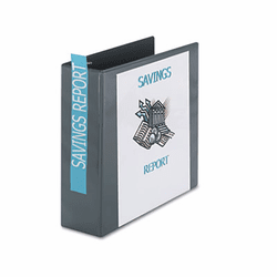 AVE05603 Nonstick Heavy-Duty EZ-Turn Ring View Binder, 3" Capacity, Shadow Gray By AVERY-DENNISON