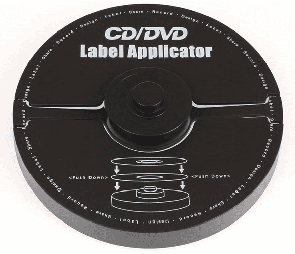 AVE05699 CD/DVD Label Applicator, Black By AVERY-DENNISON
