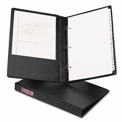 AVE06400 Durable EZ Turn Ring Legal Binder, 14 x 8-1/2, 1" Capacity, Black By AVERY-DENNISON