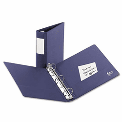 AVE06635 Heavy-Duty Binder With Three Round Rings, 3" Capacity, Blue By AVERY-DENNISON