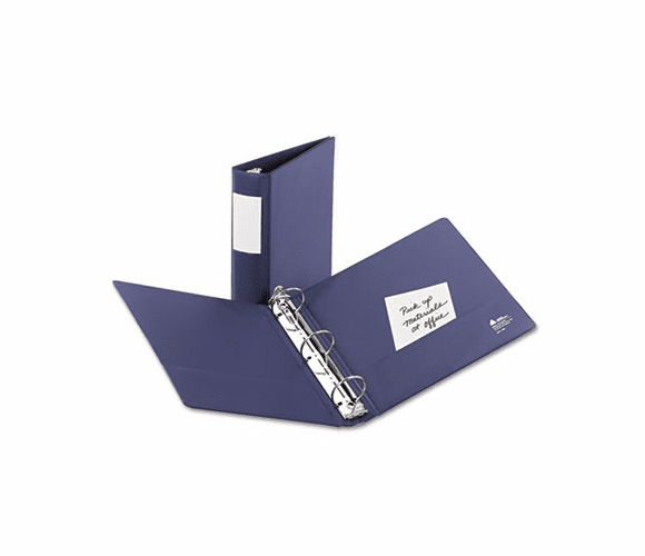AVE06635 Heavy-Duty Binder With Three Round Rings, 3" Capacity, Blue By AVERY-DENNISON