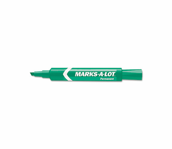 AVE07885 Permanent Marker, Regular Chisel Tip, Green, Dozen By AVERY-DENNISON