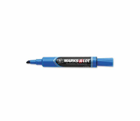 AVE07886 Permanent Marker, Regular Chisel Tip, Blue, Dozen By AVERY-DENNISON