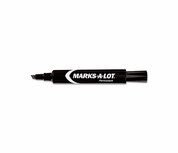 AVE07888 Permanent Marker, Regular Chisel Tip, Black, Dozen By AVERY-DENNISON