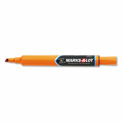 AVE08883 Permanent Marker, Large Chisel Tip, Orange, Dozen By AVERY-DENNISON