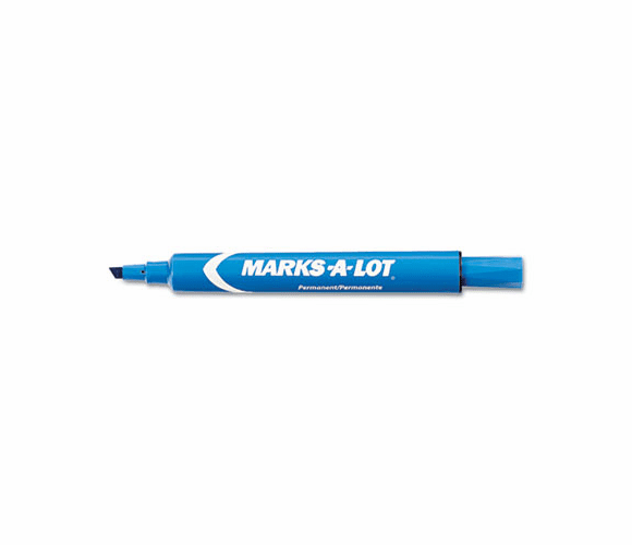 AVE08886 Permanent Marker, Large Chisel Tip, Blue, Dozen By AVERY-DENNISON