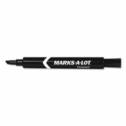 AVE08888 Permanent Marker, Large Chisel Tip, Black, Dozen By AVERY-DENNISON