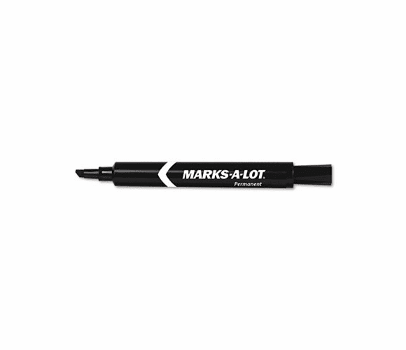 AVE08888 Permanent Marker, Large Chisel Tip, Black, Dozen By AVERY-DENNISON