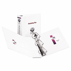 AVE09801 Durable Slant Easy Insert Ring View Binder, 4" Capacity, White By AVERY-DENNISON