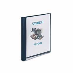 AVE10801 See-Thru Presentation Binder, Round Ring, 1/2" Capacity, Blue By AVERY-DENNISON