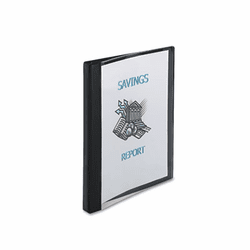 AVE10802 See-Thru Presentation Binder, Round Ring, 1/2" Capacity, Black By AVERY-DENNISON