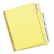 AVE11110 WorkSaver Big Tab Reinforced Dividers w/Clear Tabs, 5-Tab, Letter, Buff By AVERY-DENNISON