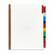 AVE11123 WorkSaver Big Tab Dividers, Multicolor Tabs, 8-Tab, Letter, White By AVERY-DENNISON