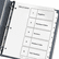 AVE11130 Ready Index Classic Tab Titles, 5-Tab, 1-5, Letter, Black/White, 5/Set By AVERY-DENNISON