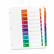 AVE11135 Ready Index Contemporary Table of Contents Divider, 1-10, Multi, Letter By AVERY-DENNISON