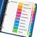 AVE11135 Ready Index Contemporary Table of Contents Divider, 1-10, Multi, Letter By AVERY-DENNISON