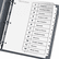 AVE11140 Ready Index Classic Tab Titles, 12-Tab, 1-12, Letter, Black/White, 12/Set By AVERY-DENNISON