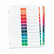 AVE11141 Ready Index Contemporary Table of Contents Divider, 1-12, Multi, Letter By AVERY-DENNISON