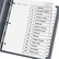 AVE11142 Ready Index Classic Tab Titles, 15-Tab, 1-15, Letter, Black/White, 15/Set By AVERY-DENNISON