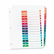 AVE11143 Ready Index Contemporary Table of Contents Divider, 1-15, Multi, Letter By AVERY-DENNISON