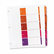 AVE11167 Ready Index Table/Contents Dividers, 5-Tab, Letter, Assorted, 24 Sets/Box By AVERY-DENNISON