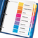 AVE11186 Ready Index Contemporary Contents Divider, 1-8, Multicolor, Letter, 6 Sets By AVERY-DENNISON