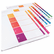 AVE11187 Ready Index Contemporary Contents Divider, 1-5, Multicolor, Letter, 6 Sets By AVERY-DENNISON