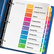 AVE11188 Ready Index Contemporary Contents Divider, 1-10, Multicolor, Letter, 6 Sets By AVERY-DENNISON