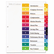 AVE11196 Ready Index Contemporary Contents Divider, 1-12, Multicolor, Letter, 6 Sets By AVERY-DENNISON