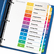 AVE11196 Ready Index Contemporary Contents Divider, 1-12, Multicolor, Letter, 6 Sets By AVERY-DENNISON