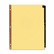 AVE11350 Gold Reinforced Leather Tab Dividers, 25-Tab, A-Z, Letter, Black, 25/Set By AVERY-DENNISON