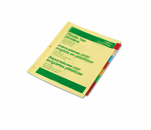 AVE11467 Office Essentials Insertable Tab Index Divider Set, Letter, Assorted, 8/Set By AVERY-DENNISON