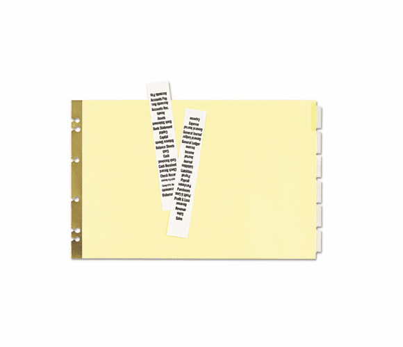 AVE11644 Post Binder Dividers, 6-Tab w/Inserts, 11 x 17, Clear, 6/Set By AVERY-DENNISON