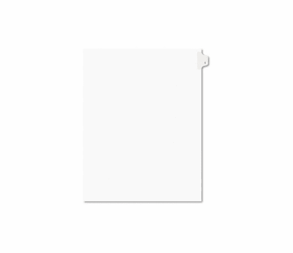 AVE11911 Avery-Style Legal Side Tab Divider, Title: 1, Letter, White, 25/Pack By AVERY-DENNISON