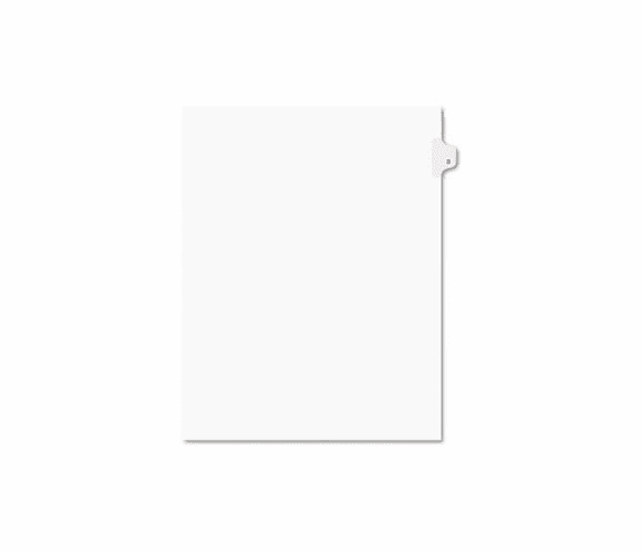 AVE11913 Avery-Style Legal Side Tab Divider, Title: 3, Letter, White, 25/Pack By AVERY-DENNISON