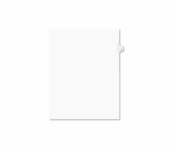 AVE11915 Avery-Style Legal Side Tab Divider, Title: 5, Letter, White, 25/Pack By AVERY-DENNISON