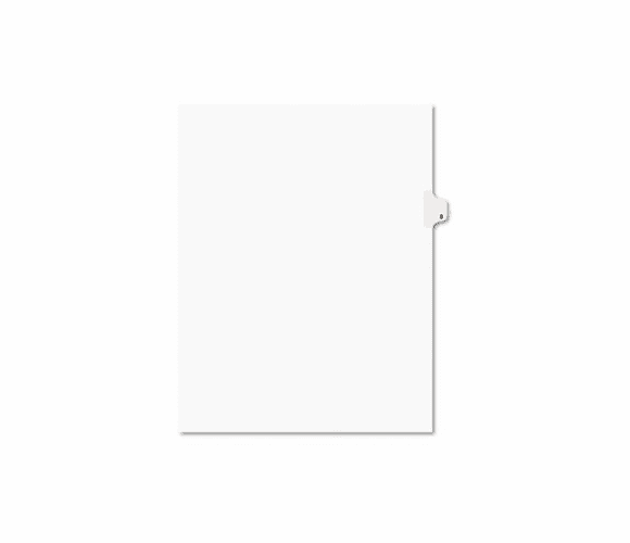 AVE11918 Avery-Style Legal Side Tab Divider, Title: 8, Letter, White, 25/Pack By AVERY-DENNISON