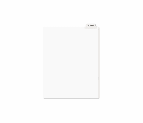 AVE11940 Preprinted Legal Bottom Tab Dividers, Exhibit A, Letter, 25/Pack By AVERY-DENNISON