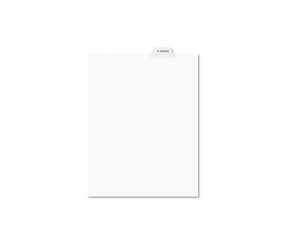 AVE11941 Preprinted Legal Bottom Tab Dividers, Exhibit B, Letter, 25/Pack By AVERY-DENNISON