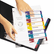 AVE12172 Ready Index Easy Edit Contents Dividers, Title 1-8, Letter, Multicolor, 6 Sets By AVERY-DENNISON