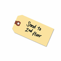 AVE12303 Shipping Tags, Paper, 3 3/4 x 1 7/8, Manila, 1,000/Pack By AVERY-DENNISON
