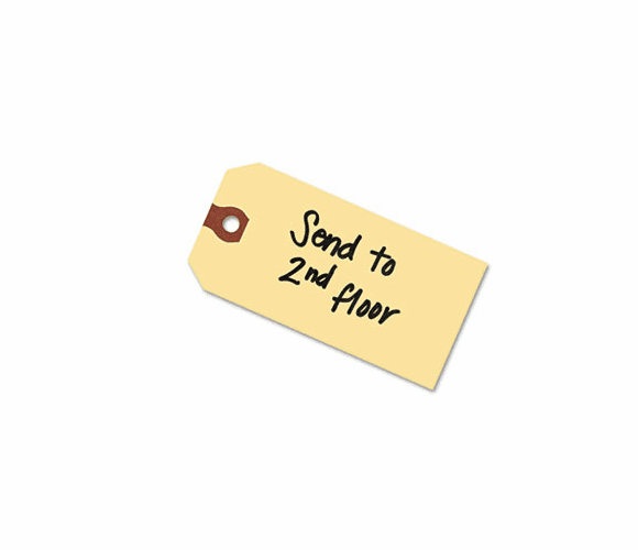 AVE12306 Shipping Tags, Paper, 5 1/4 x 2 5/8, Manila, 1,000/Pack By AVERY-DENNISON