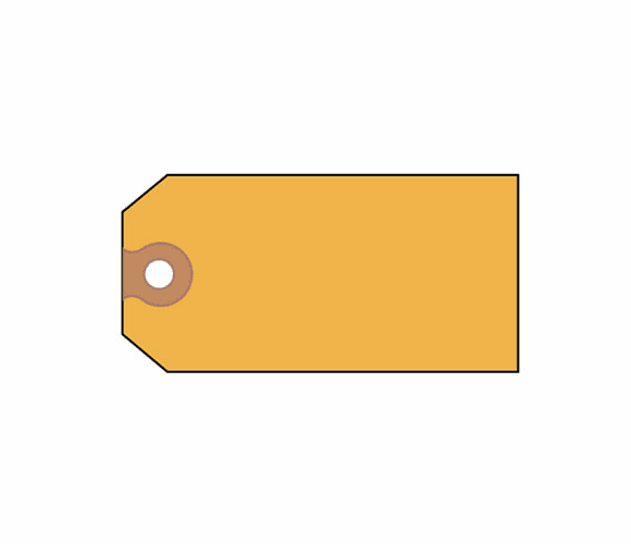 AVE12325 Shipping Tags, Paper, 4 3/4 x 2 3/8, Yellow, 1,000/Pack By AVERY-DENNISON