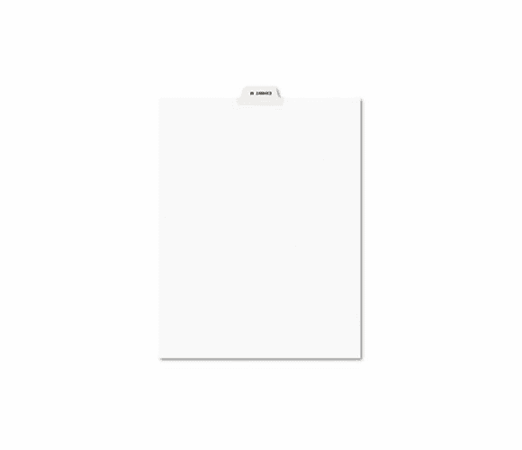 AVE12386 Preprinted Legal Bottom Tab Dividers, Exhibit M, Letter, 25/Pack By AVERY-DENNISON