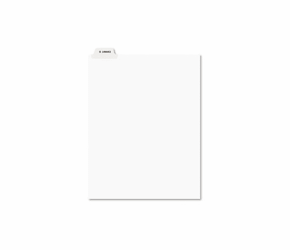 AVE12388 Preprinted Legal Bottom Tab Dividers, Exhibit O, Letter, 25/Pack By AVERY-DENNISON