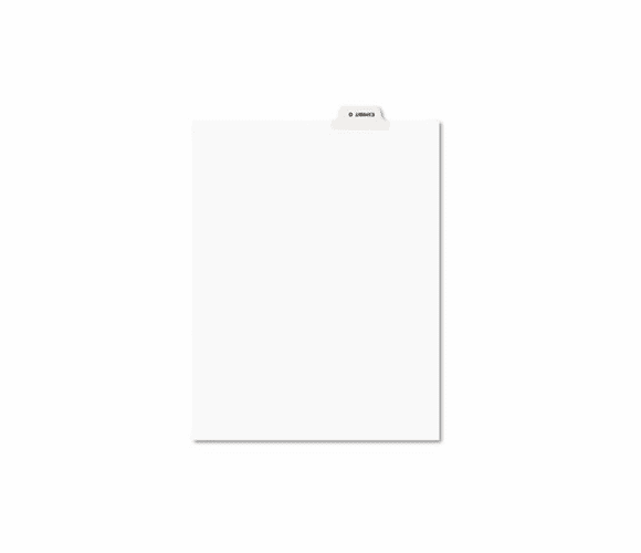AVE12390 Preprinted Legal Bottom Tab Dividers, Exhibit Q, Letter, 25/Pack By AVERY-DENNISON